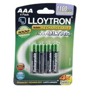 LLOYTRON RECHAREABLE BATTERY AAA 111 mAh