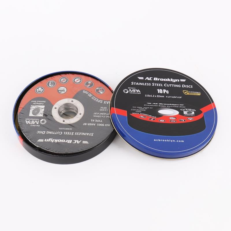 AC BROOKLYN 10PC 115MM CUTTING DISC SS TIN CASE (20 DISPLAY)
