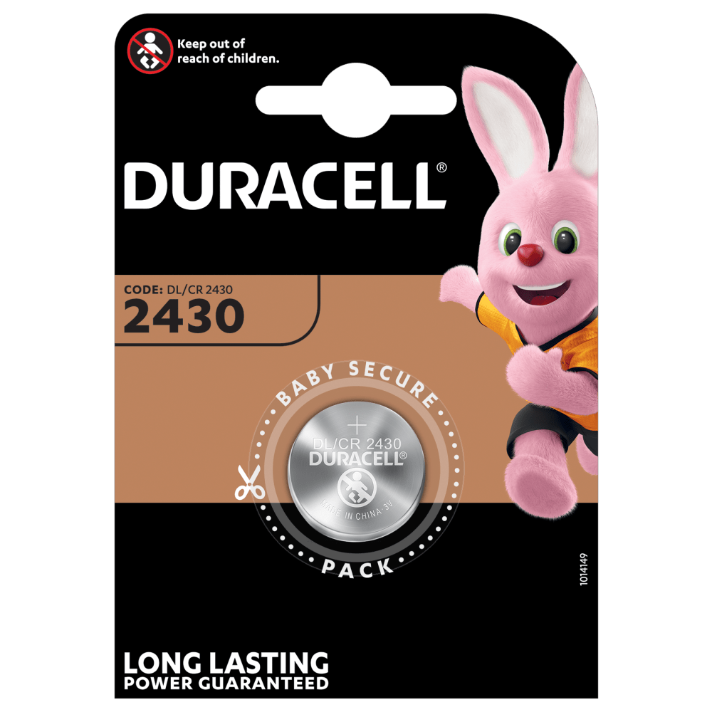 DURACELL BATTERY CR2430 CARD 1