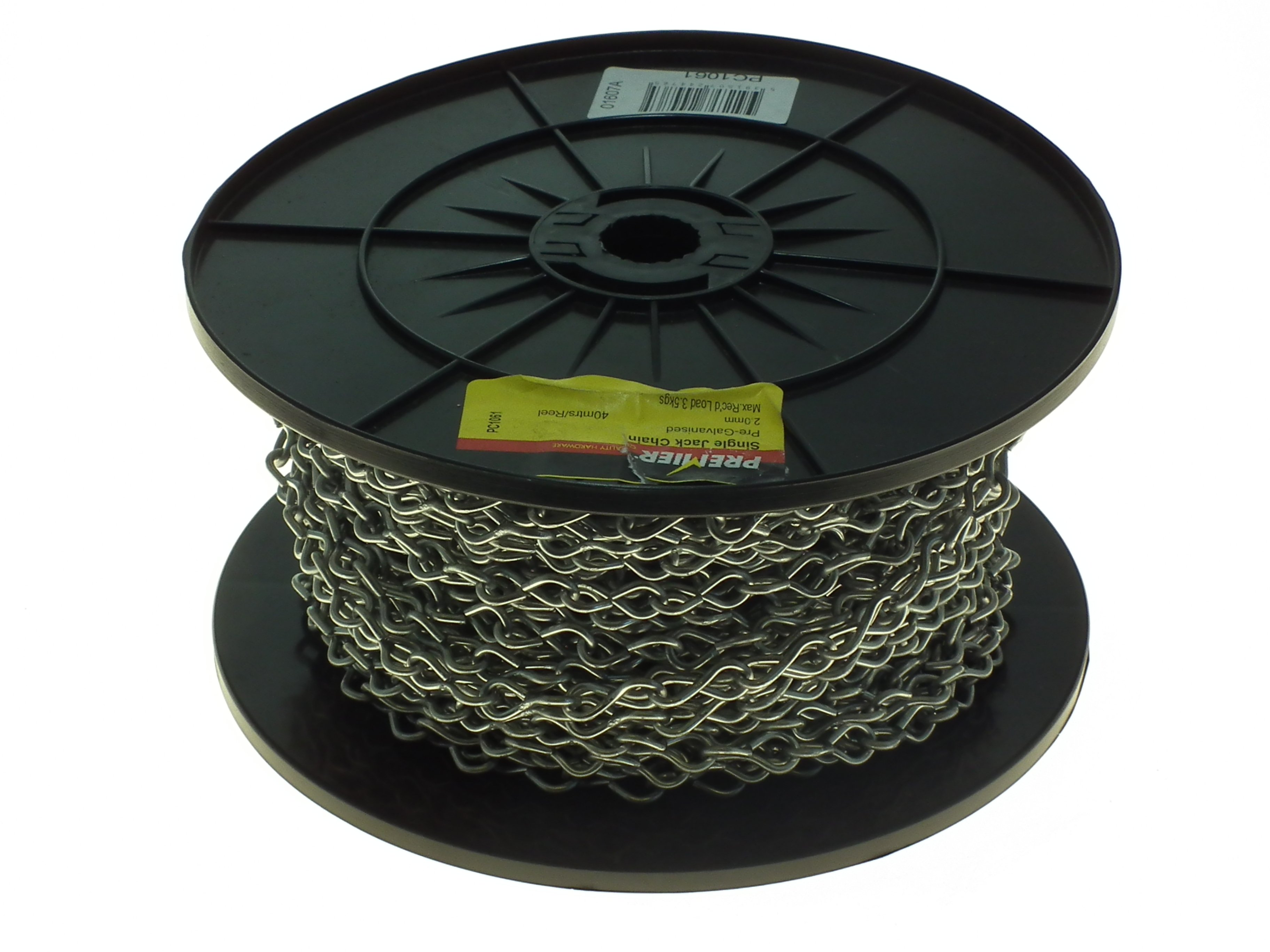 PREMIER 40 MTR 2 MM PRE-GALVANISED SINGLE JACK CHAIN