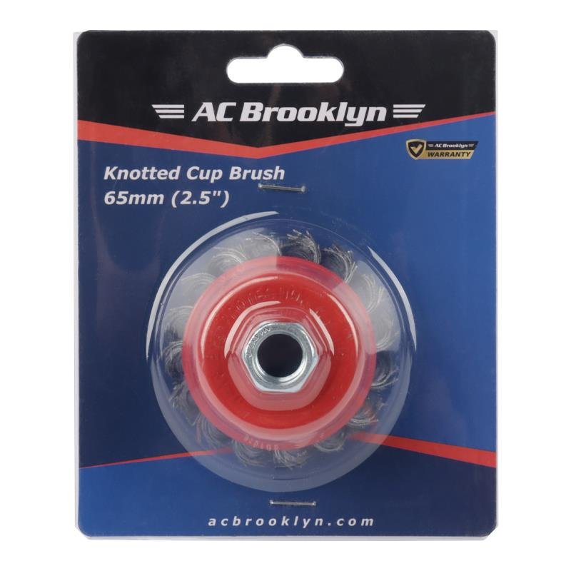 AC BROOKLYN KNOTTED CUP BRUSH 65MM