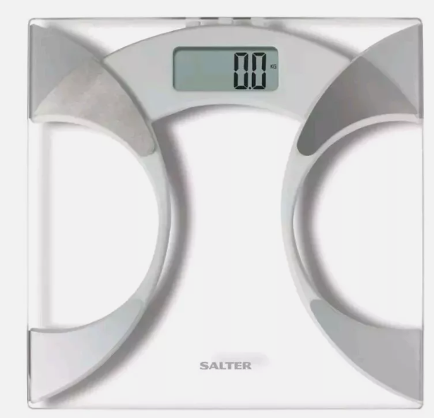 SALTER GLASS ELECTRONIC BODY ANALYSER SCALE
