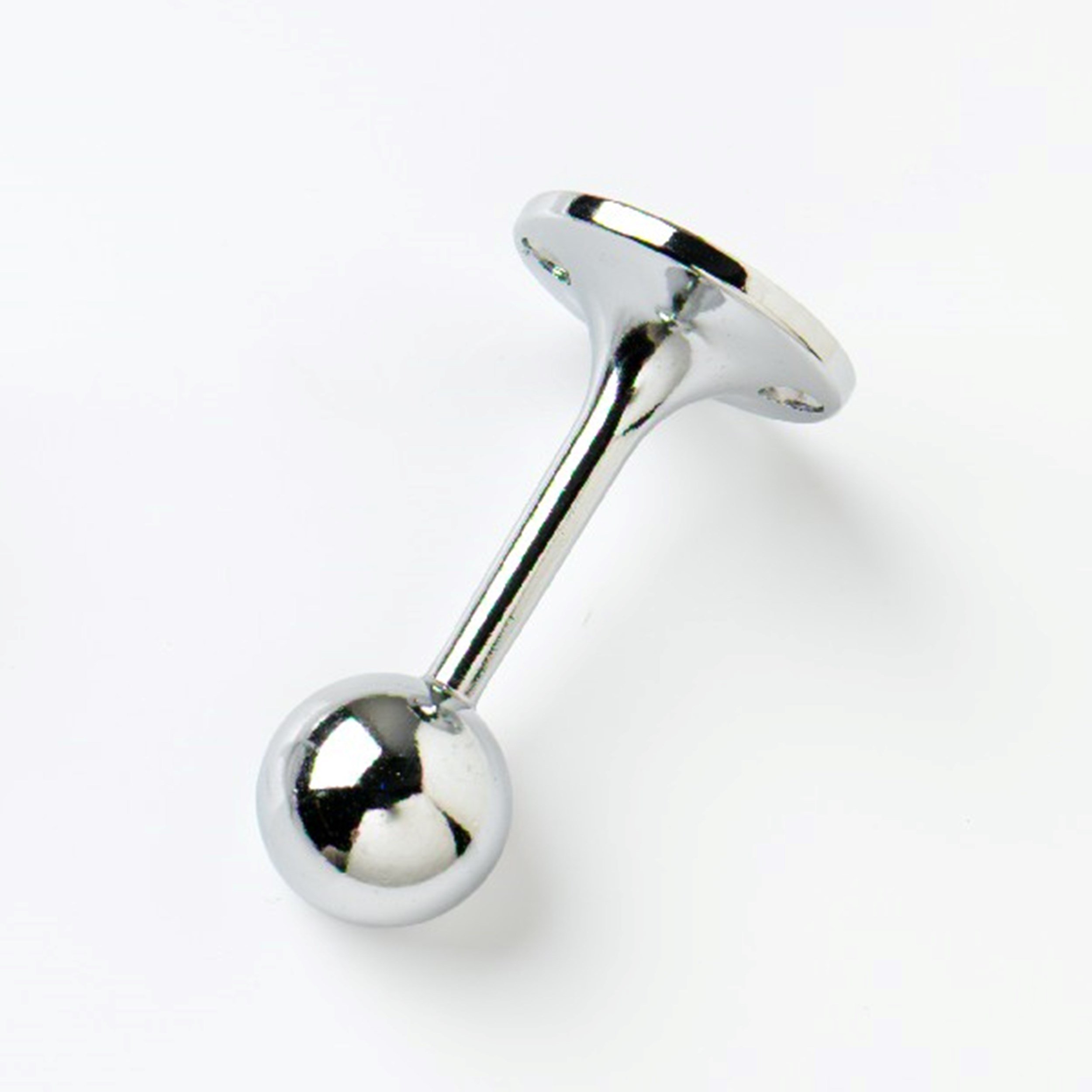 PREMIER 25MM CHROMED TOWEL RAIL END SUPPORTS PAK 2