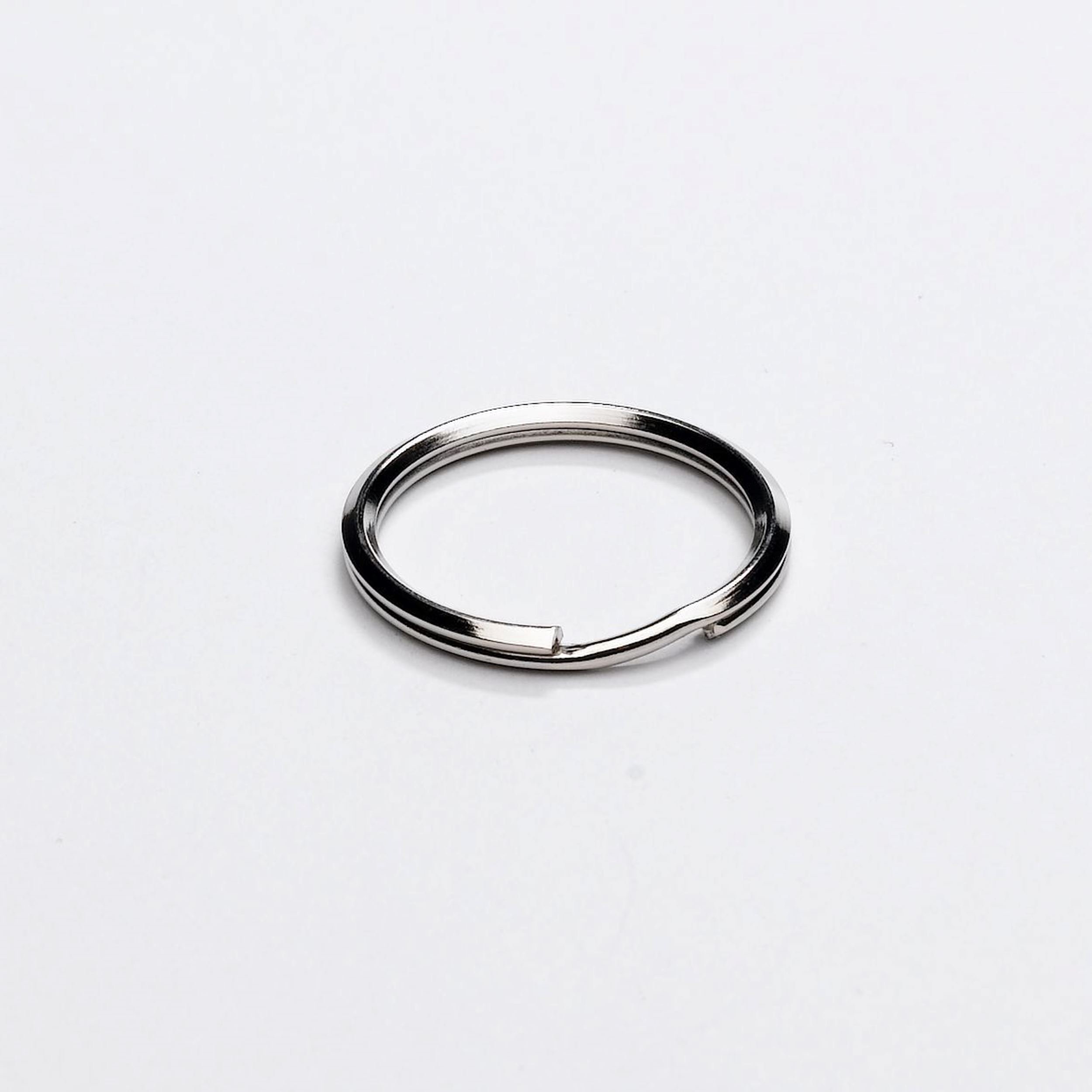 PREMIER 4 PCE 1" NICKLE PLATED SPLIT RING KEY RING