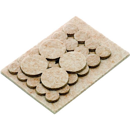 PREMIER 24 PCE ASSORTED ADHESIVE FELT PADS