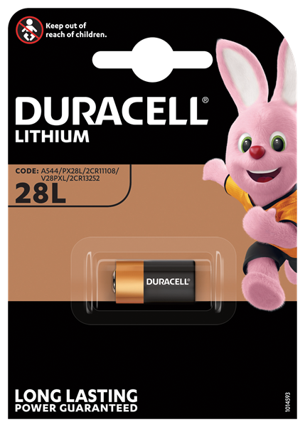 DURACELL BATTERY 28L 6V CARD 1