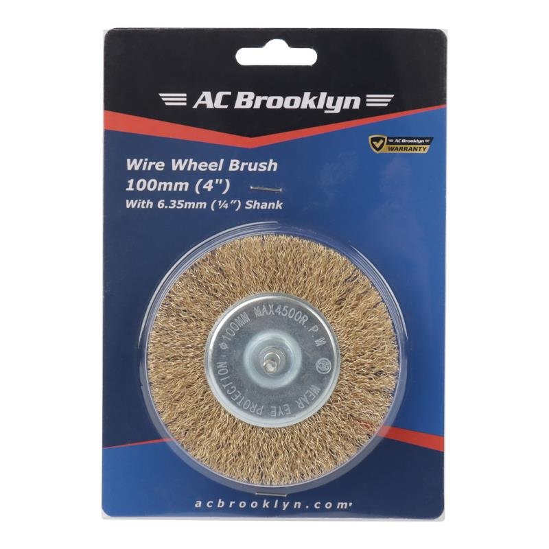 AC BROOKLYN 4" WIRE WHEEL BRUSH 100MM