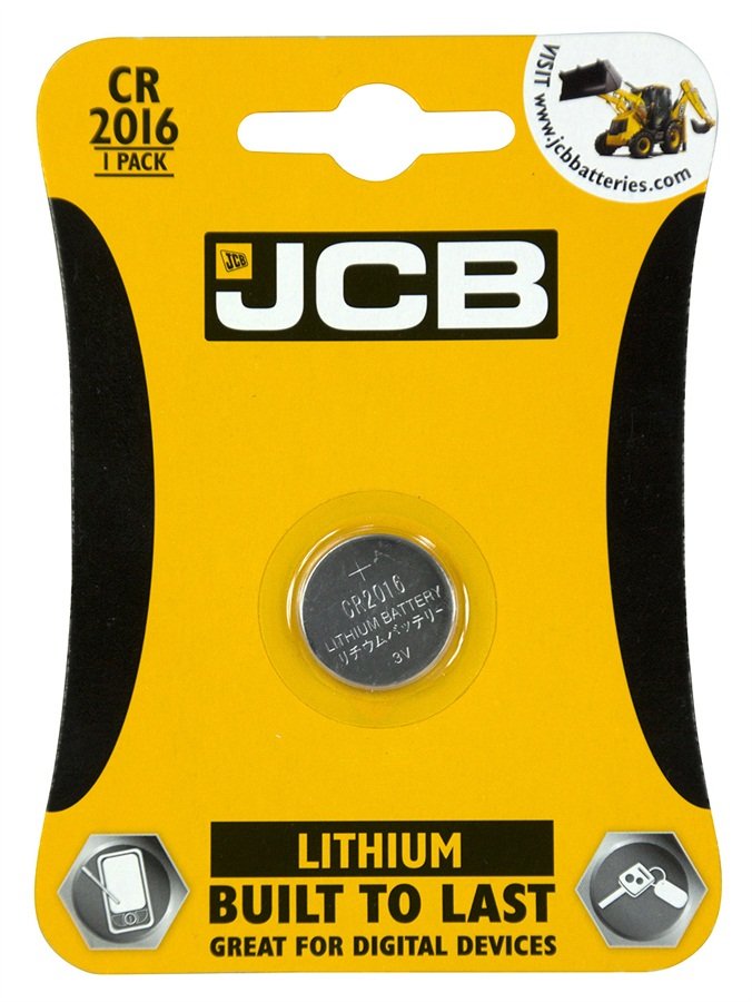 JCB BATTERY SUPER ALKALINE CR2016 3V