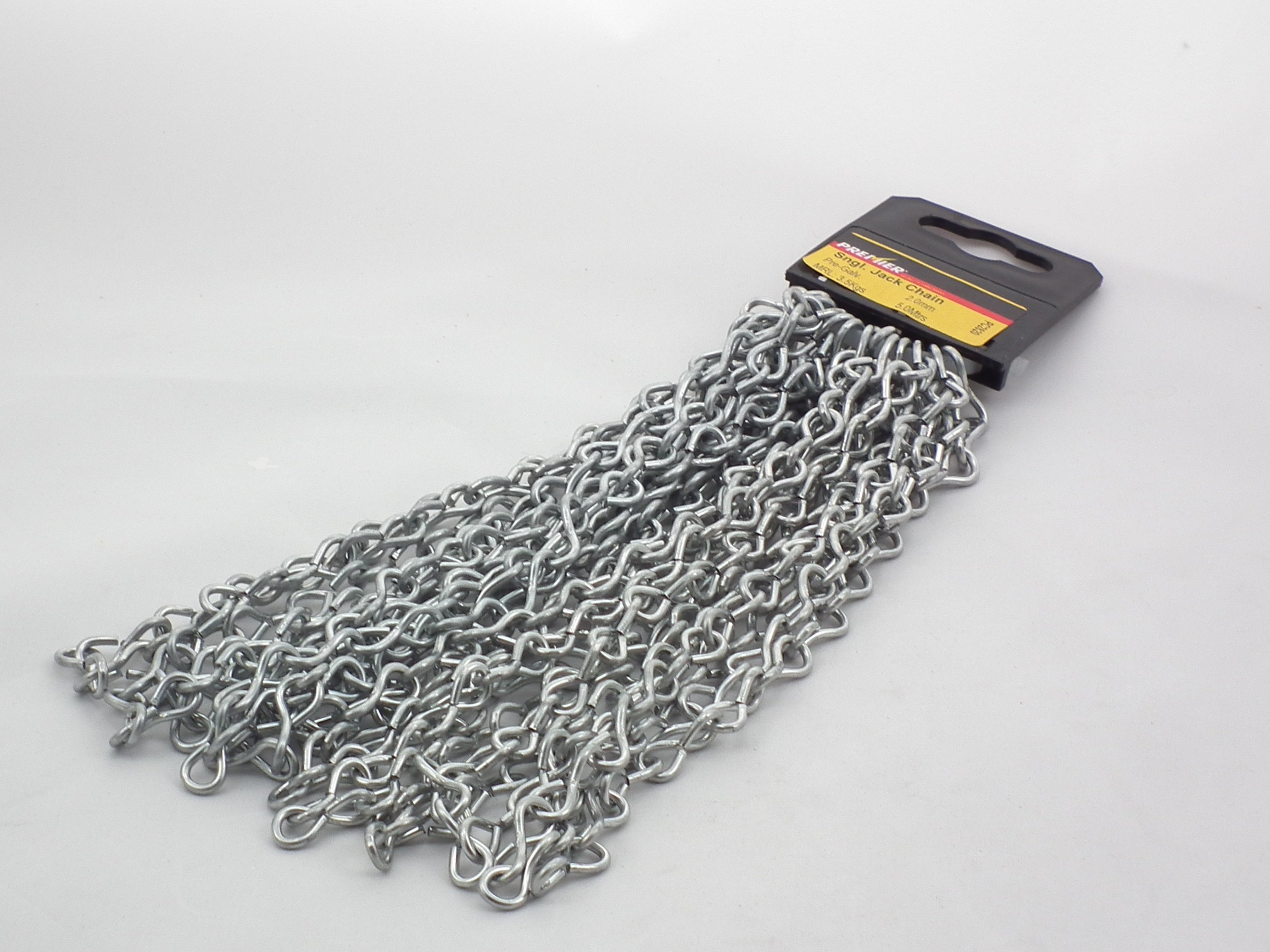 PREMIER 5 MTR 2.0 MM PRE-GALVANISED SINGLE JACK CHAIN
