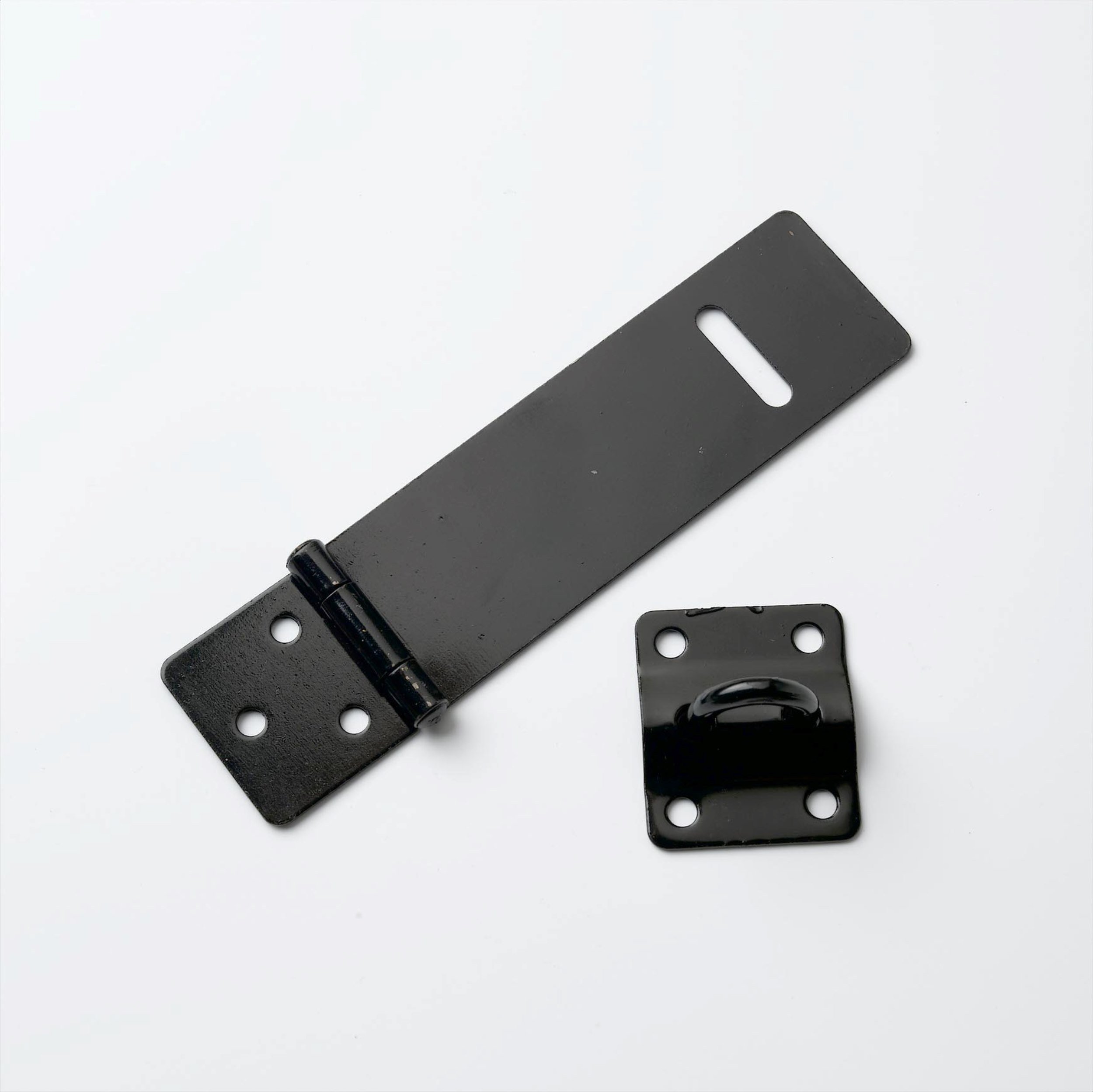 PREMIER 100 MM (4") SAFETY HASP & STAPLE BLACK JAP'D