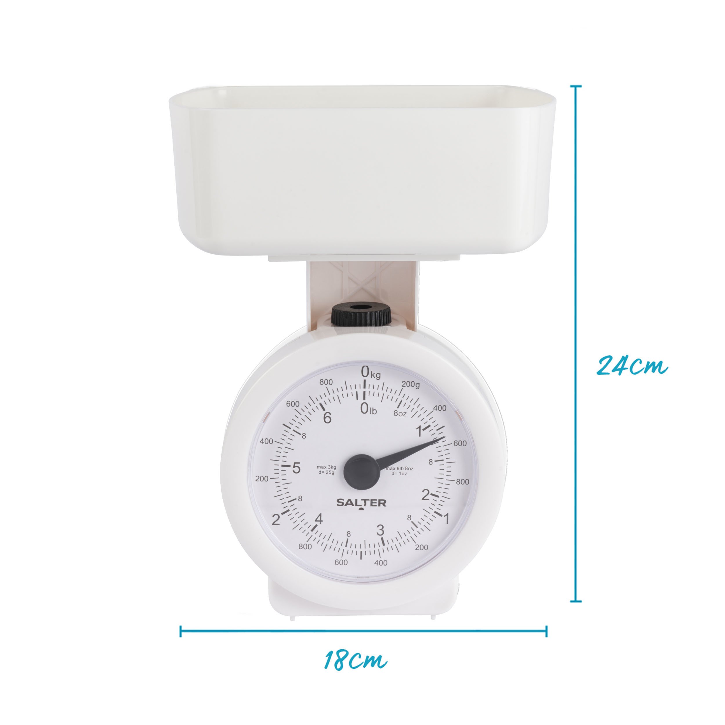 SALTER 3KG MECHANICAL KITCHEN SCALE