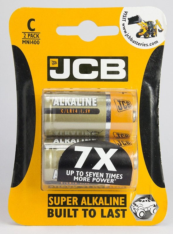 JCB BATTERY SUPER ALKALINE C CARD 2